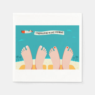 Gefeliciteerd met de pensionering Napkins Servetten