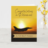 Gefeliciteerd met de pensionering van de luchtmach kaart (Gele Bloem)