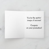 Gefeliciteerd met de promotie - Llama Kaart (Binnen)