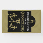 Gefeliciteerd met de promotie spandoek (Horizontaal)