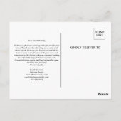 Gefeliciteerd met de sluitingsdatum Huizenverkoper Briefkaart (Achterkant)