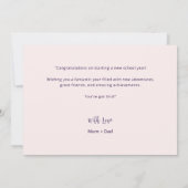 Gefeliciteerd met de terugkeer naar school Flat Ka (Achterkant)