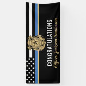 Gefeliciteerd met de uitdiensttreding van de polit spandoek (Verticaal)