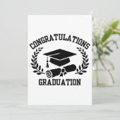 Gefeliciteerd met de uitnodiging voor de afstudere (Staand voorkant)