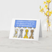 Gefeliciteerd met de veeartsenijkundige opleiding kaart (Gele Bloem)