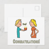 Gefeliciteerd met de zwangerschap briefkaart (Voorkant / Achterkant)