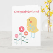 Gefeliciteerd met de zwangerschap New Baby Scandin Kaart (Gele Bloem)