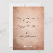 Gefeliciteerd met Eiffel Tower Christmas Card Feestdagenkaart (Achterkant)