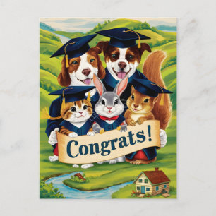 Gefeliciteerd met eindexamen van de hogeschool sch briefkaart