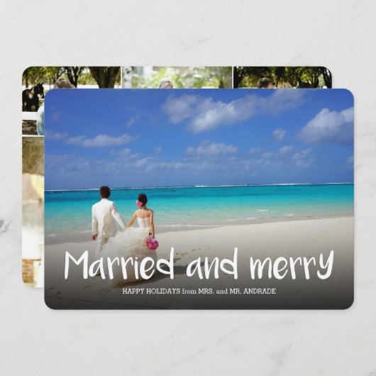 Gefeliciteerd met feestdag Foto eerste kerstmis Mo Kaart (Voorkant / Achterkant)