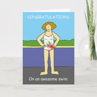 Gefeliciteerd met Geweldige zwemmen