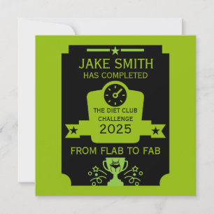 Gefeliciteerd met gewichtsverlies kaart