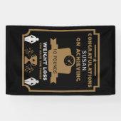 Gefeliciteerd met gewichtsverlies spandoek (Horizontaal)