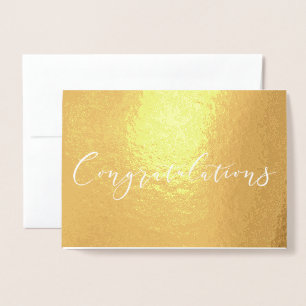 Gefeliciteerd met Gold Foil-compacte kaart
