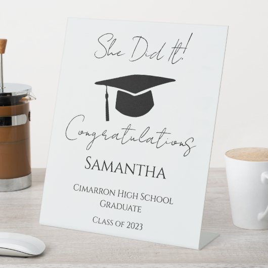 Gefeliciteerd met Graduation Party 2023 Reclamebord Met Voetstuk (Insitu)