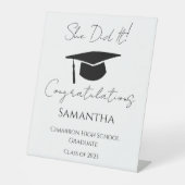 Gefeliciteerd met Graduation Party 2023 Reclamebord Met Voetstuk (Voorkant)