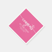 Gefeliciteerd met het Afstudeerder chique kalligra Servet (Hoek)