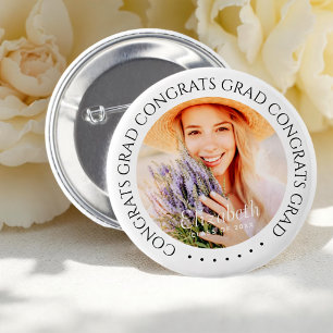 Gefeliciteerd met het Afstudeerders van Simple Mod Ronde Button 5,7 Cm