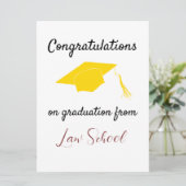 Gefeliciteerd met het afstuderen van de Kaart van (Staand voorkant)