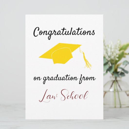 Gefeliciteerd met het afstuderen van de Kaart van  (Staand voorkant)