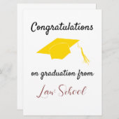 Gefeliciteerd met het afstuderen van de Kaart van (Voorkant / Achterkant)