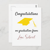 Gefeliciteerd met het afstuderen van de Kaart van (Voorkant / Achterkant)