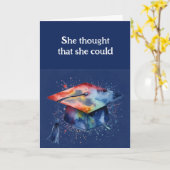 Gefeliciteerd met het Afstuderen voor haar Kaart (Gele Bloem)