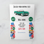 Gefeliciteerd met het behalen van het rijexamen kaart (Binnen)