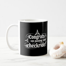 Gefeliciteerd met het behalen van je checkride! koffiemok