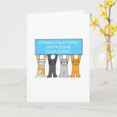 Gefeliciteerd met het doorgeven van je examens. kaart (Gele Bloem)