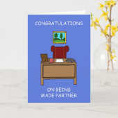 Gefeliciteerd met het feit dat je partner bent gew kaart (Gele Bloem)