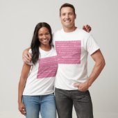 Gefeliciteerd met het huwelijk in roze T-Shirt (Unisex)