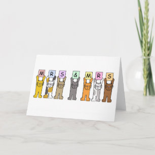 Gefeliciteerd met het huwelijk van mevrouw en mevr kaart