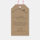 Gefeliciteerd met het New Home Realtor Gift Label Cadeaulabel (Voorkant)
