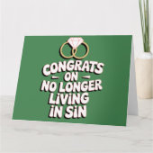 Gefeliciteerd met het niet meer leven in Sin Funny Kaart (Voorkant)