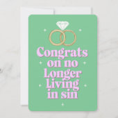 Gefeliciteerd met het niet meer leven in Sin Funny Kaart (Voorkant)