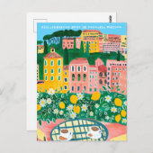 Gefeliciteerd met het nieuwe huis City Views Art Briefkaart (Voorkant / Achterkant)