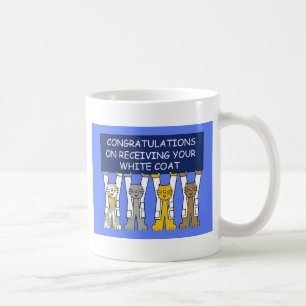 Gefeliciteerd met het ontvangen van witte munt koffiemok