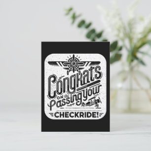 Gefeliciteerd met het passeren van je checklist! briefkaart