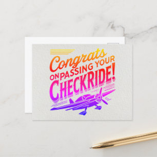 Gefeliciteerd met het passeren van je checklist! briefkaart