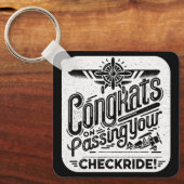Gefeliciteerd met het passeren van je checklist! sleutelhanger (Voorkant)
