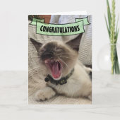 Gefeliciteerd met het schuren van Siamese Kitten F Kaart (Voorkant)