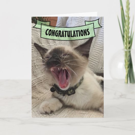 Gefeliciteerd met het schuren van Siamese Kitten F Kaart (Voorkant)