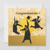 Gefeliciteerd met het thema Afstuderen Black & Gol (Voorkant)