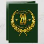 Gefeliciteerd met het twintigste Jubileum (Voorkant / Achterkant)