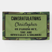 Gefeliciteerd met het uittreden van Soldaat Spandoek (Horizontaal)