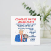 Gefeliciteerd met het Verloving Kaart (Staand voorkant)