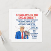 Gefeliciteerd met het Verloving Kaart (Voorkant / Achterkant in situ)