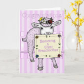 Gefeliciteerd met het worden van een grootmoeder kaart (Gele Bloem)