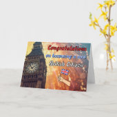 Gefeliciteerd met het worden van een nieuw Brits B Kaart (Gele Bloem)